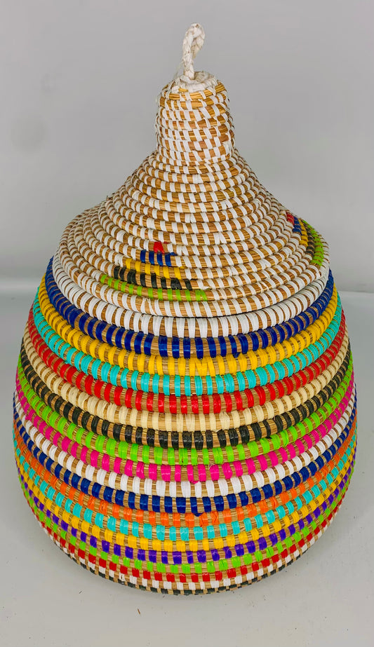 Woven Basket with Lid